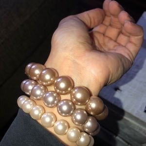 Beaded bracelet trio